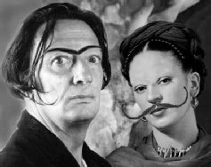 Salvador Dali and Frida Kahlo