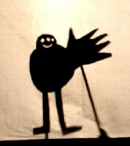 kids craft; cardboard; shadow puppets