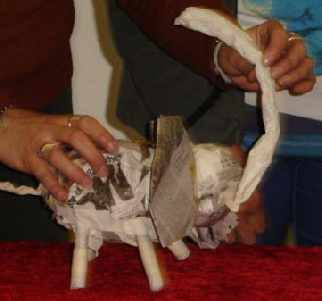 family workshop; public workshop; paper puppets