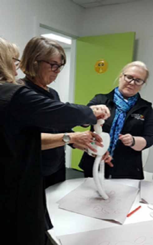 corporate puppets; training with puppets; co-operation